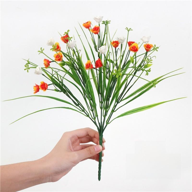 Plastic Fake Floral With Eucalyptus And Chrysanthemum For Party Decorations