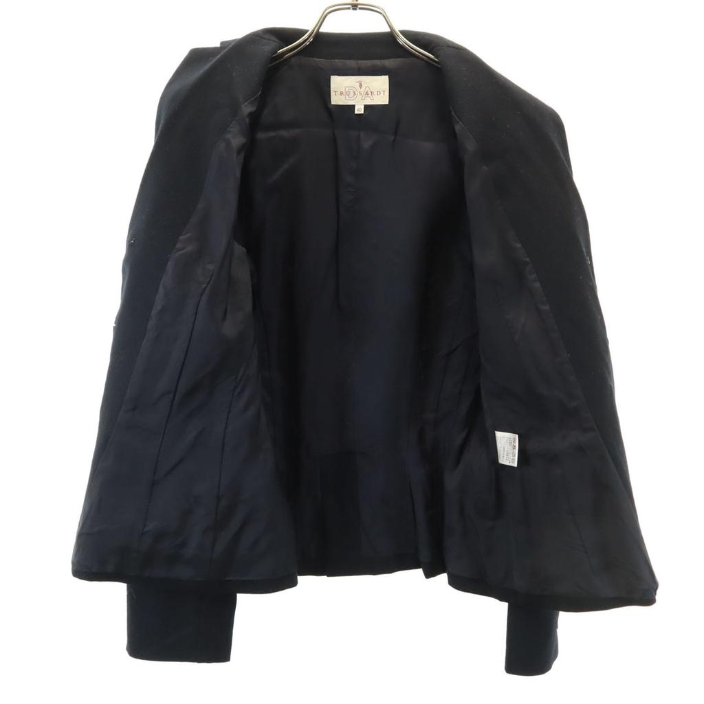 Trussardi Wool Blend Skirt Suit Setup 40 Black Women Used