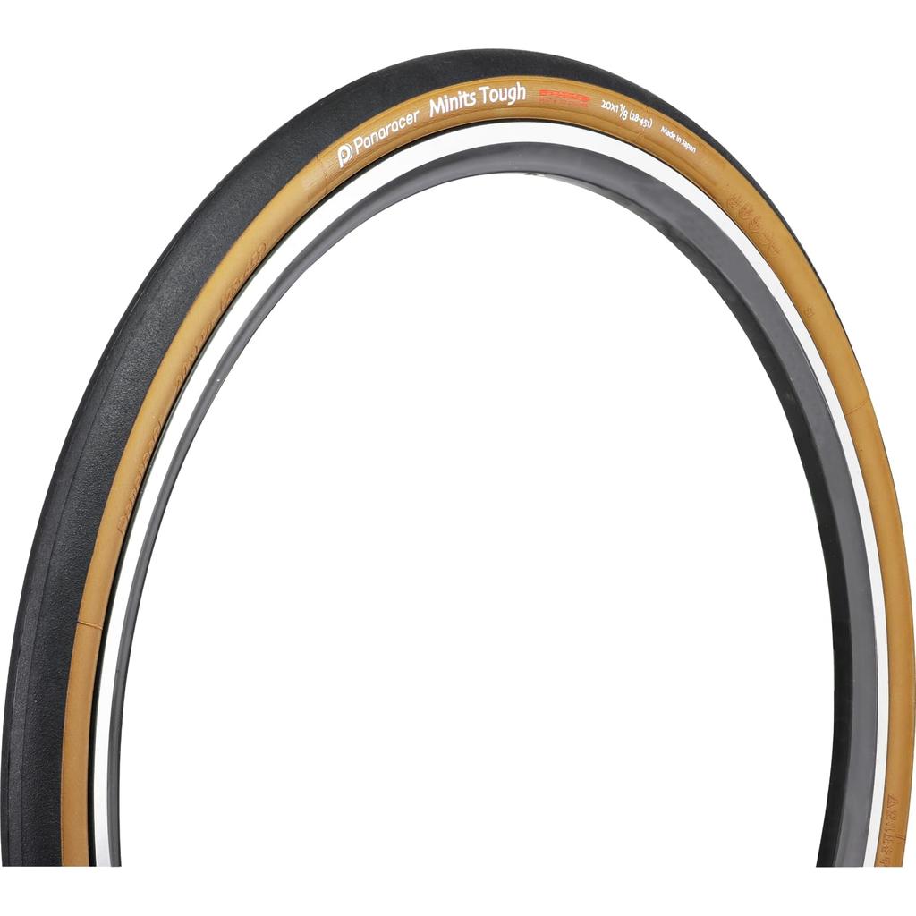 Panaracer Minits Tough Clincher 20x7/8 (23-451) Tire, Black/Brown, 8W2087-MNT-D3