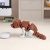 Nordische Dekorationskunst Gelenkige Hundefigur, 3D-gedruckter süßer Welpe mit beweglichen Gelenken, Ornament Buntes Schreibtier für Zuhause Büro, Stressabbau
