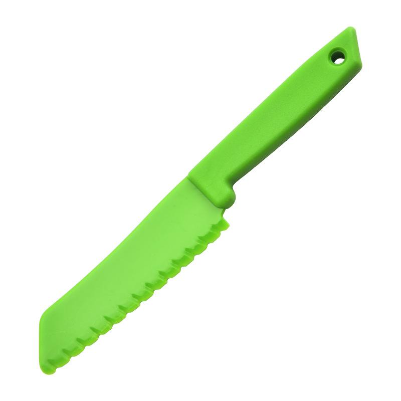 Children's Cake & Fruit Cutting Set: PP Plastic Knife & Board
