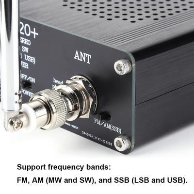 ATS-20+Si4732 Portable Handheld Radio Recorder 0.96 Inch OLED Screen FM AM SSB Scanner FM AM MW&SW SSB LSB & USB with Antenna