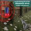 Solar Powered Ultrasonic Destroyer with Motion Sensor and Flash, Suitable for Repelling Dogs, Cats, Birds, Squirrels, Raccoons, Skunks, Mice, Moles