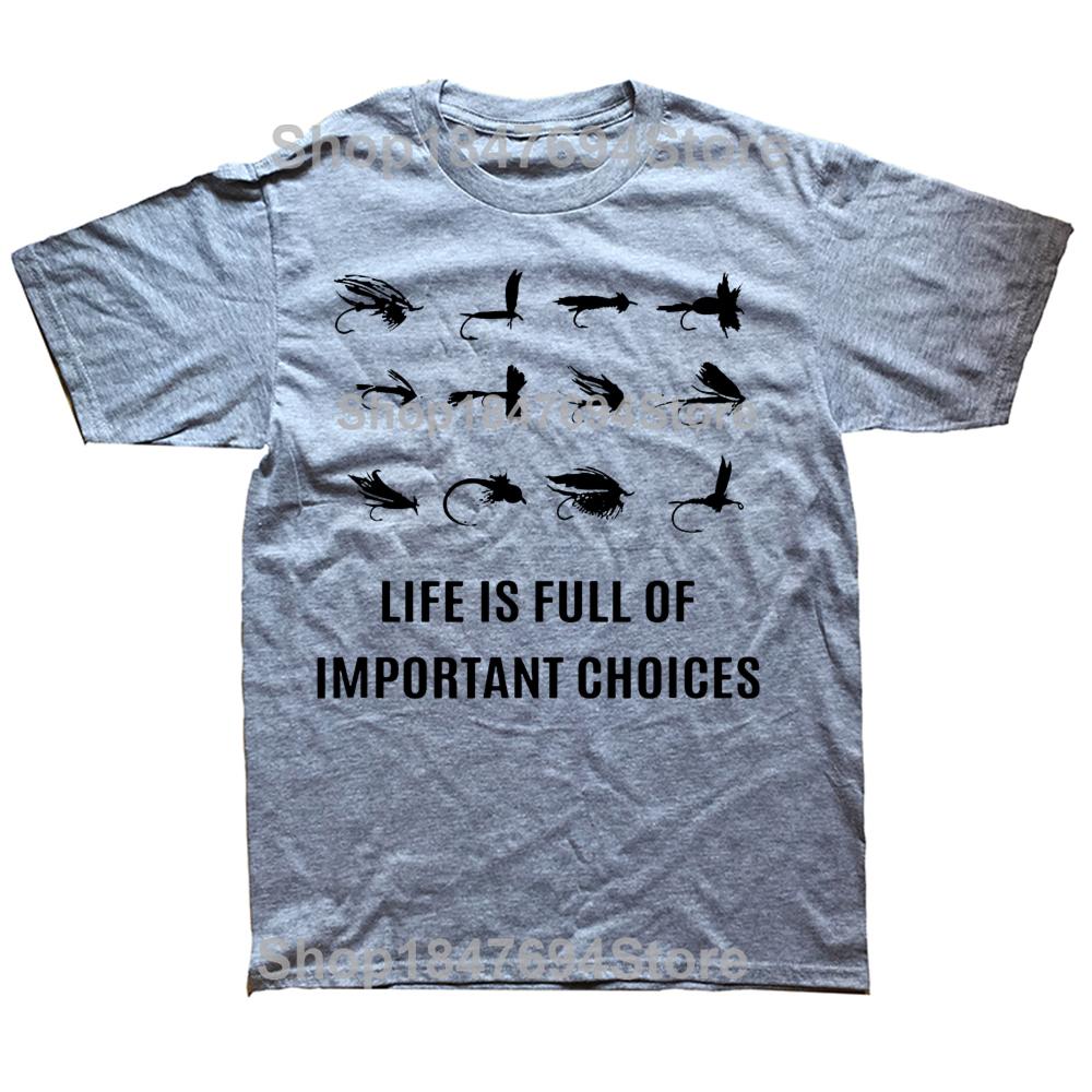 Lustige Fliegenfischen Fischer T-Shirts Grafik Baumwolle Streetwear Kurzarm Geburtstagsgeschenke Sommerstil T-Shirt Herrenbekleidung