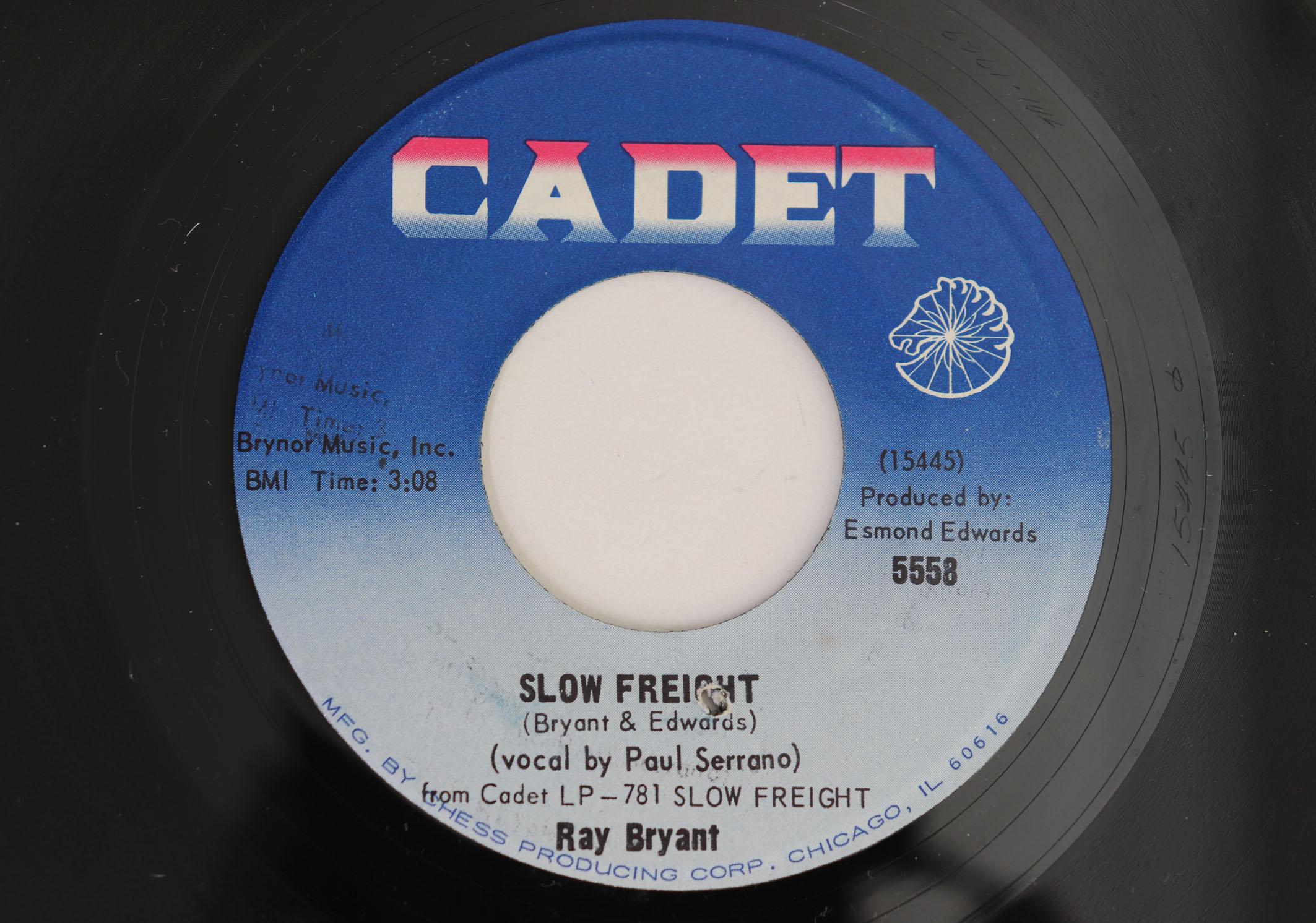 

7inch Record RAY BRYANT Slow Freight If You Go Away 5558 CADET 1967 US Jazz Used