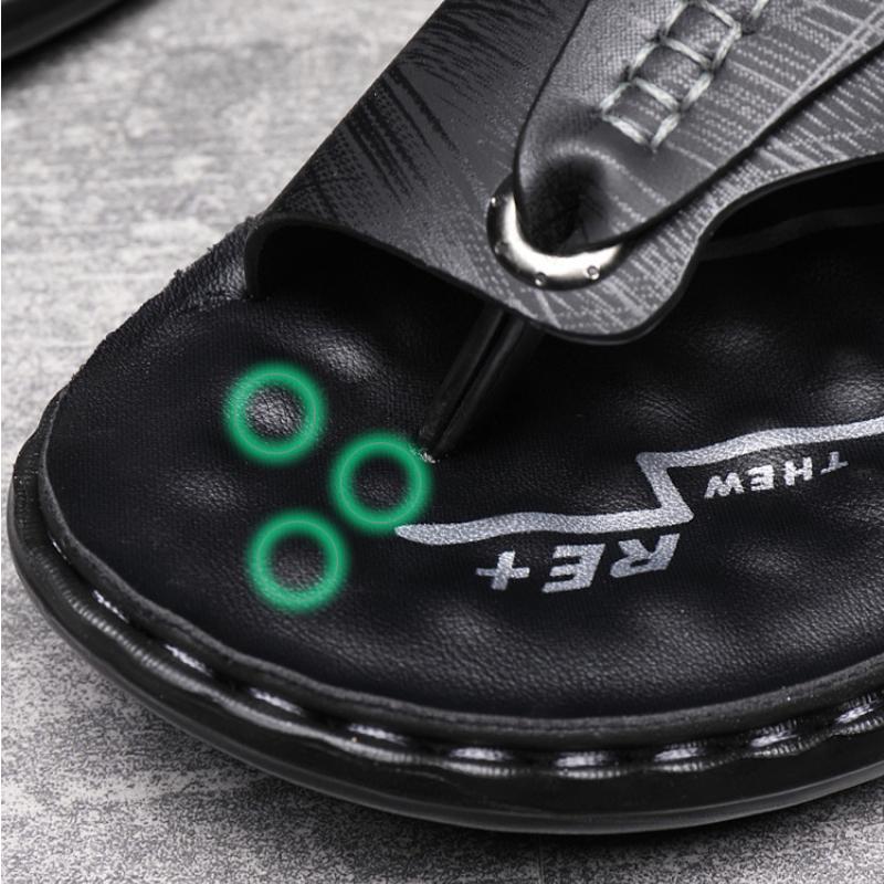 Brand Men's Sandals Summer Soft soled Anti slip Beach Shoes Male Outdoor comfortable Men slippers Luxury High Quality sandalias