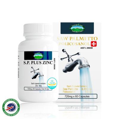 Männer Männernahrungsergänzungsmittel Vorteile Sägepalme 3200mg Policosanol 12mg 60 Kapseln Zink Octacosanol