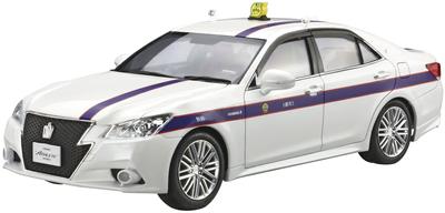 AOSHIMA The Model Car Series SP03 Toyota AWS210 Crown Athlete G 2013 Tokyo Personal Taxi Cooperative Modèle en plastique 1/24