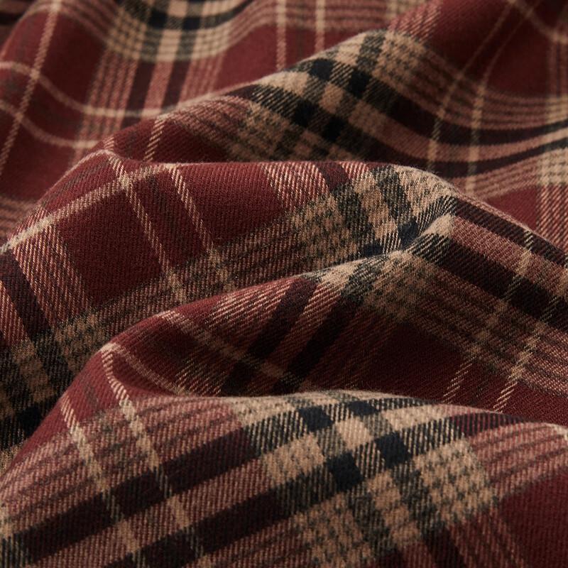 Demana Retro Plaid Elastic Waist Pleated Midi Skirt