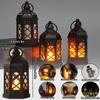 Mini Laterne mit LED-Kerze, Dekorative Laternen für Halloween-Dekorationen, Flackernde Kerzenhalter für Diwali-Hochzeitsdeko