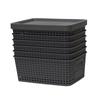 With Lid Storage Box Large Capacity Kitchen Storage Box Portable Storage Basket  Home Decoration