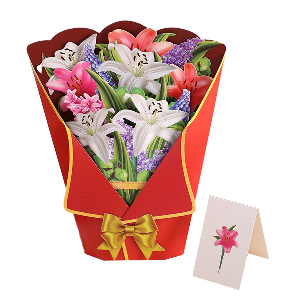 1ks květinová kytice 33 * 25,5 cm 3D smysluplný dárek