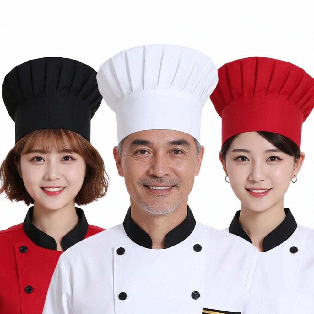 Kochmütze Küche Elastische Mütze Restaurant Catering Service El Kuchenladen Mitarbeiter Koch Hohe Hüte Bäcker Küche Kochmütze Requisiten