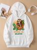 Speed Is Relative Turtle Sloth Prints Women Hoody Soft Fleece Hoodies Hip Hop Street Clothes Casual Multicolor Y2K Sportswear