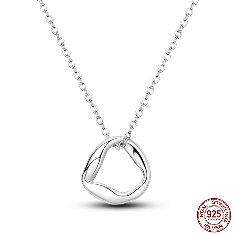 925 Silver Luminous Firefly Heart Shaped Zircon Pendant Necklace For Women Fashion Anniversary Birthday Jewelry Gifts