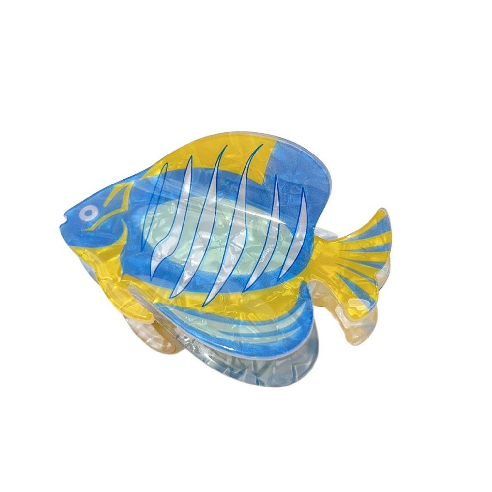 Ozean-Serie Fisch Haarkralle Cartoon Acryl Haarkralle Süßer Großer Hai-Clip Pferdeschwanzhalter