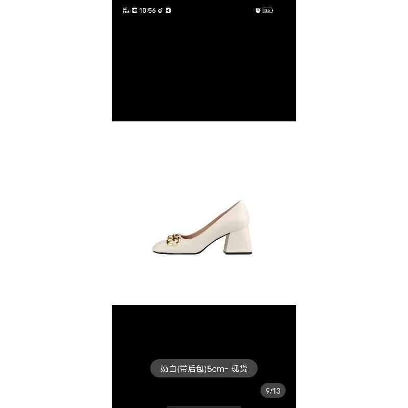 Baotou sandals women's new summer black thick heel high heels Mary Jane square head buckle single shoes