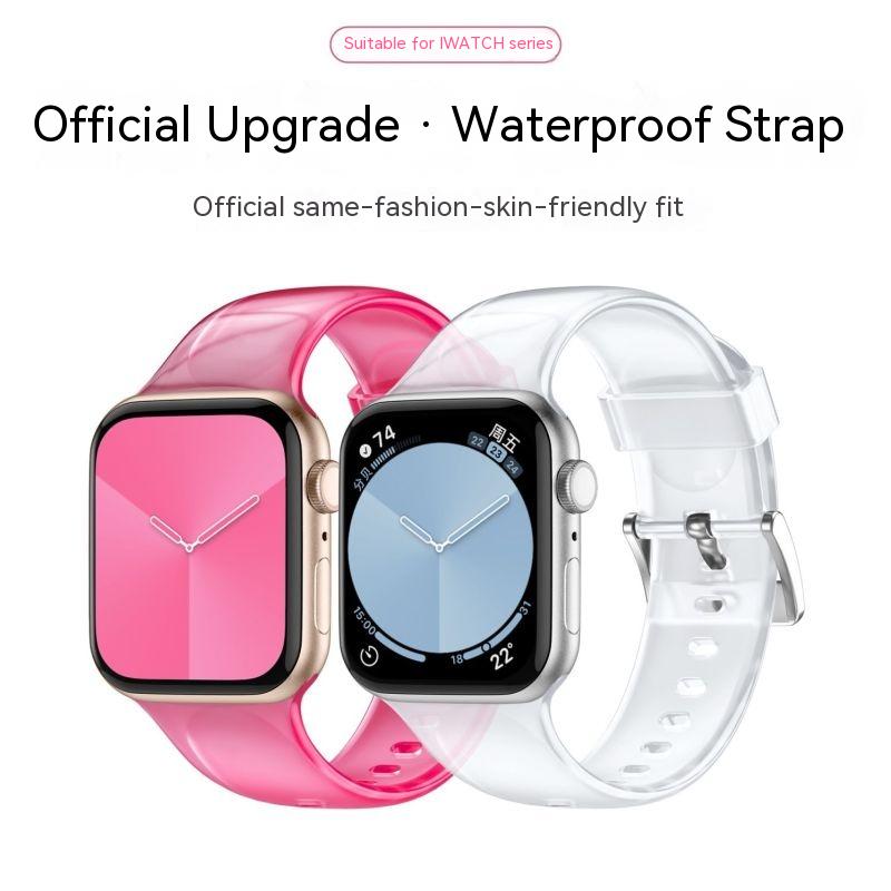 

Подходит для Applewatch8 ремешок для часов для мужчин и женщин Apple iwatch7 прозрачный водонепроницаемый смарт-ремешок