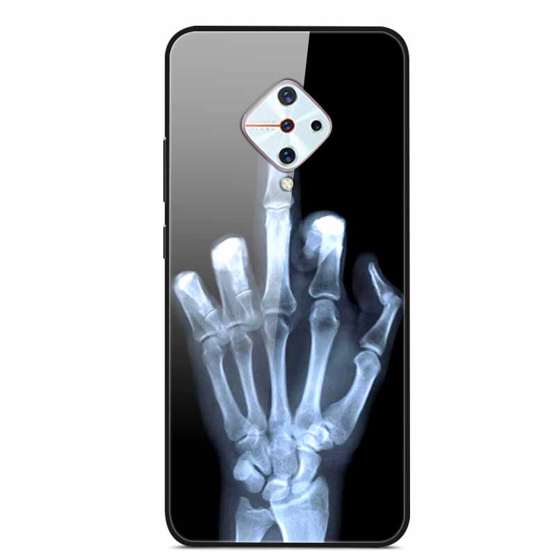 Tempered Glass Case For Vivo V17 Case Russia Glass Back Cover Soft Bumper For Vivo V17 Phone Cases V 17 Funda Y9s S1 Pro Coque