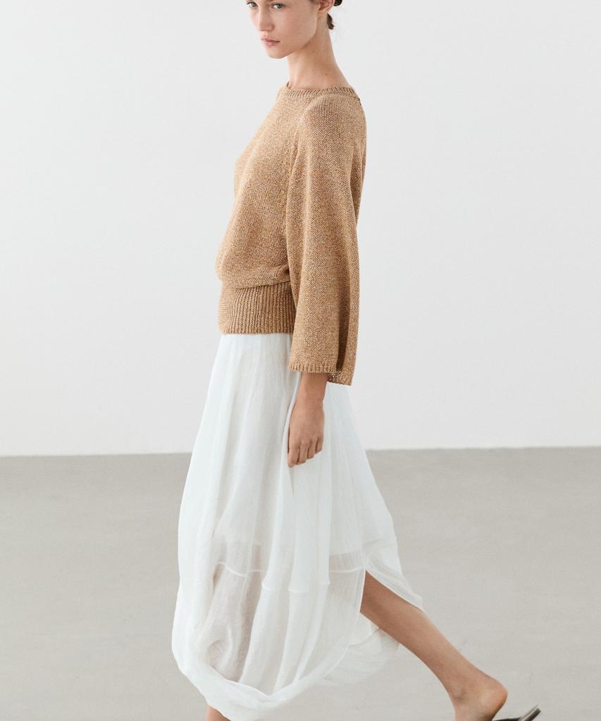 Masimodutti Cotton Blend Knit Sweater