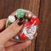 Stretchy Tpr Christmas Squeeze Kneading Soft Cartoon Fidget Handmade 3D Noisy Ball Pinch Tricky