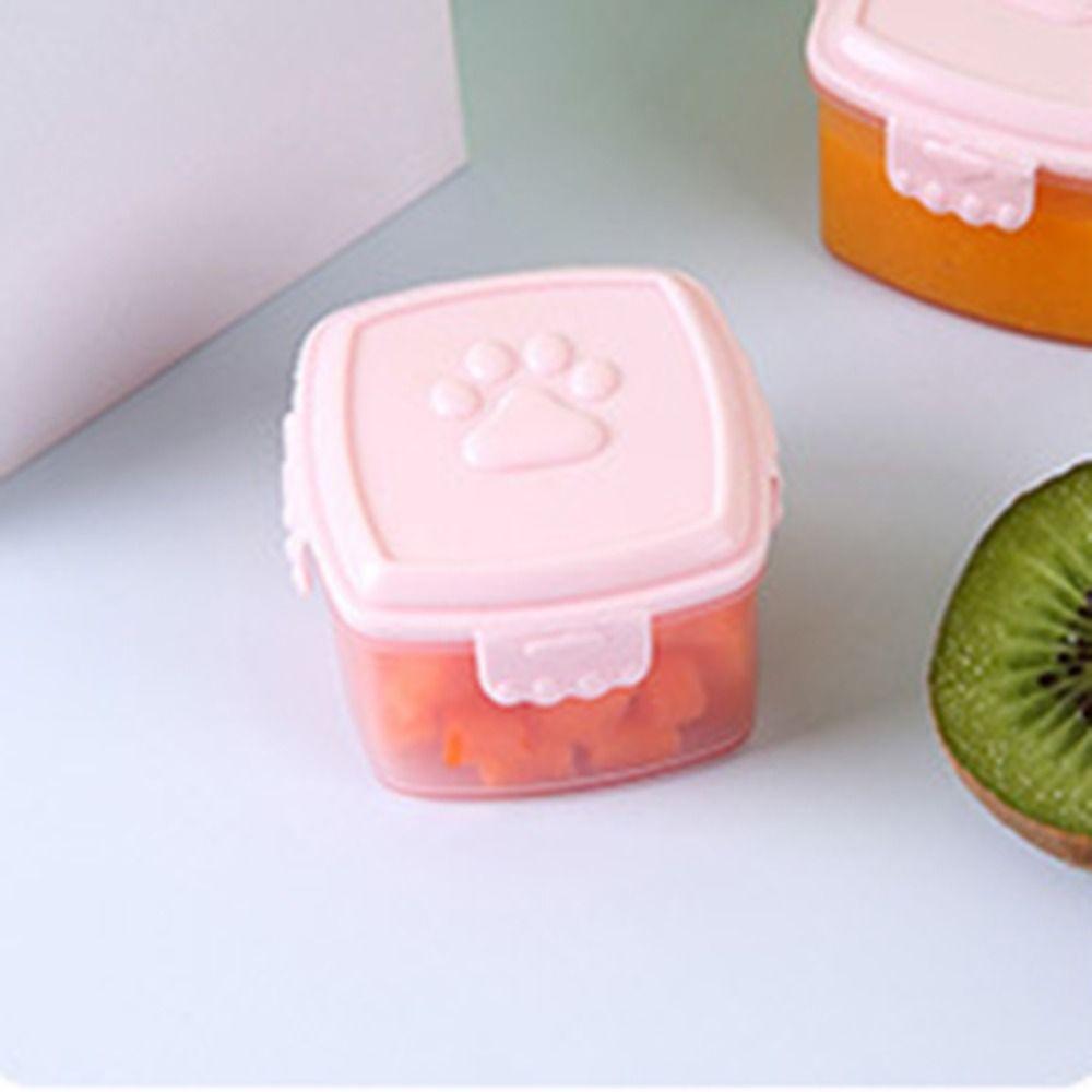 Round/square Sauce Container Plastic Crisper Box Portable Sauce Box  Mayonnaise