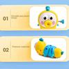 Kids Wind-Up Caterpillar Toy Cute Mechanical Crawling Caterpillar Safe Non-Toxic Gift for Infants Educational Toy Birthday