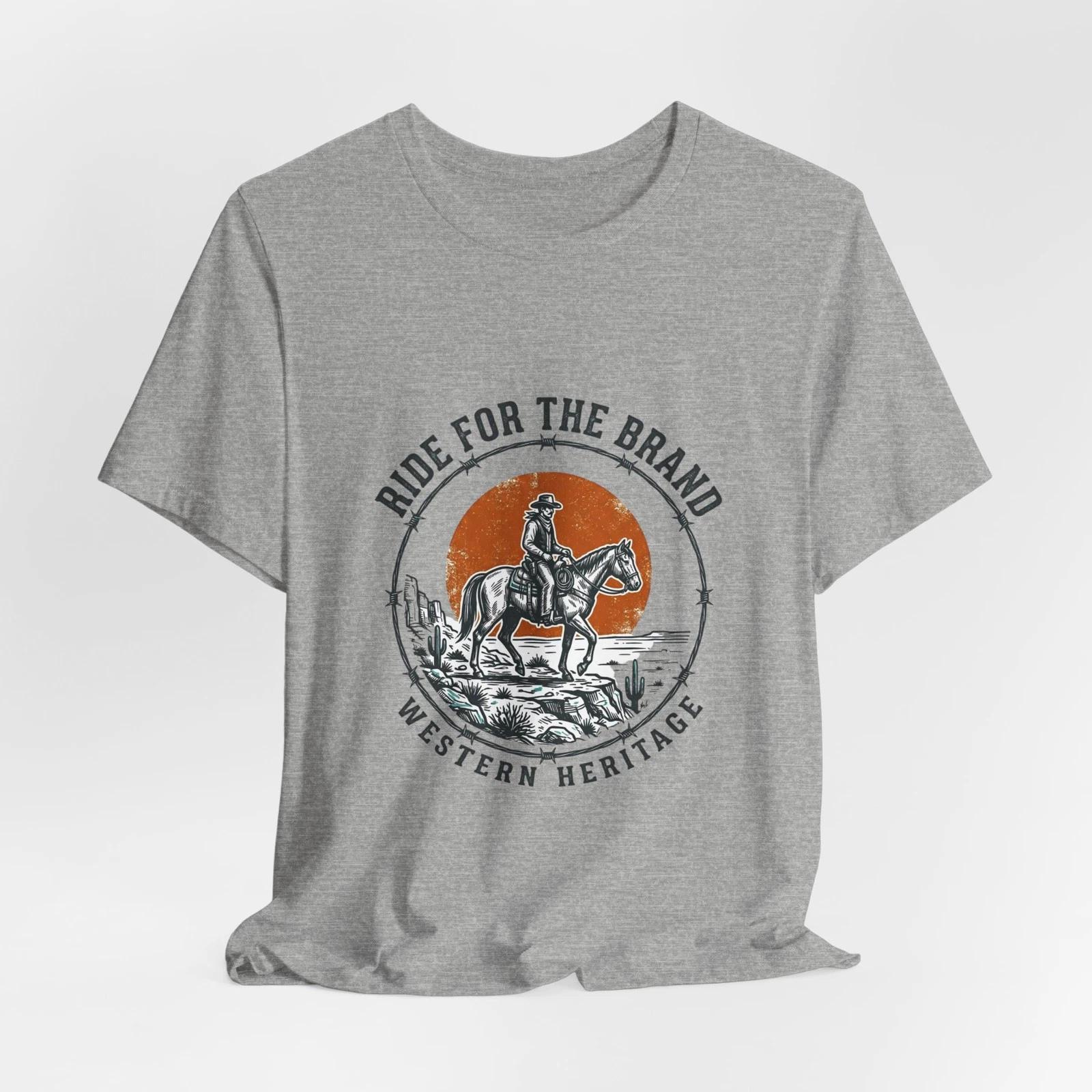 

Ride for the Brand Tee | Western Americana, Vintage Cowboy Frontier 2XL