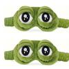 3D Cute Frog Sleep Eye Mask Natural Protector Lunch Break Women Men Soft Portable For Travel Office Room Relieve Stress Anxiety