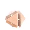 Large Eight-Sided Luban Lock Educational Beech Wood Puzzle Toy with Customizable Designs.