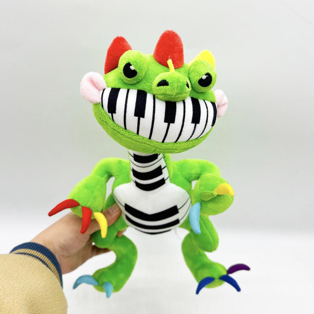 Peluche Poppy Playtime Pianosaurus con Tessuto a Pelo Corto per Decorazione Stanza dei Giochi dei Bambini