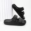 2026 Fashionable Thick-Soled EVA Sandals for Couples - Versatile Indoor/Outdoor Wear in Solid Colors