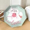 Love Cats & Yarn: Cute Cat Print Umbrella   Automatic Opening/Closing, Outdoor Protection, Lightweight and Durable Travel Accessory 190