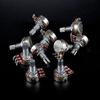 Set of 10 500K Ohm Potentiometer Split Shaft Design Metal Texture for Stable Volumes Tone Control In Guitars Basses Amps