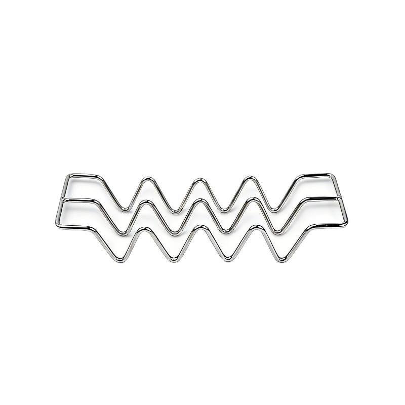 Stainless Steel Wavy Soap Dish,Self-Draining Soap Rack for Bathroom & Kitchen Countertop Sink