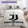 Juventus Customize Your Name Bedding Set Breathable Duvet Cover with Pillowcases Home Decoration Birthday Gift