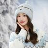 Bowknot Knitted Hat Lace Edge Winter Hat Cute Wool Hat