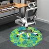 1pc Leaf Print Chair Carpet for Office, Non slip, Soft and Durable Office Rug for Interior Decoration