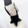 Y2K Plush Star Shoulder Bag Gothic Lolita Furry Five Pointed Star Crossbody Purse for Women Girls Harajuku Casual Daily Use