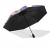 1pc Outdoor Umbrella with Anime Characters - Automatic Opening/Closing, Portable Tri-Fold Design, 8-Rib Iron Frame - Perfect Gift for Fans, Trave