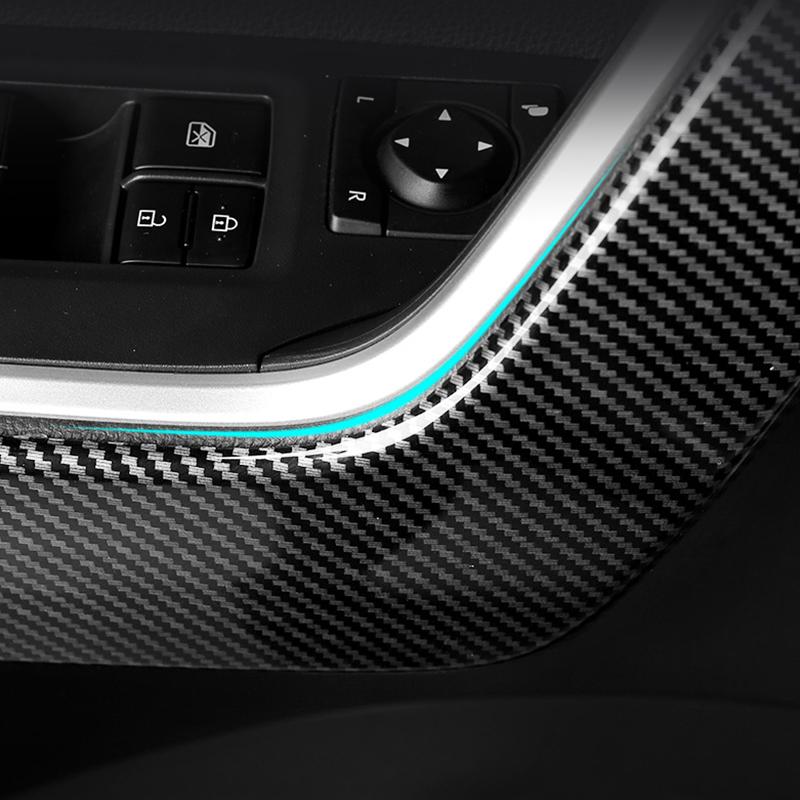 For Toyota RAV4 XA50 2019-2024 2024 2024 2024 RAV 4 Hybrid ABS Car Interior Door Armrest Bowl Panel Cover Strip Trim Stickers