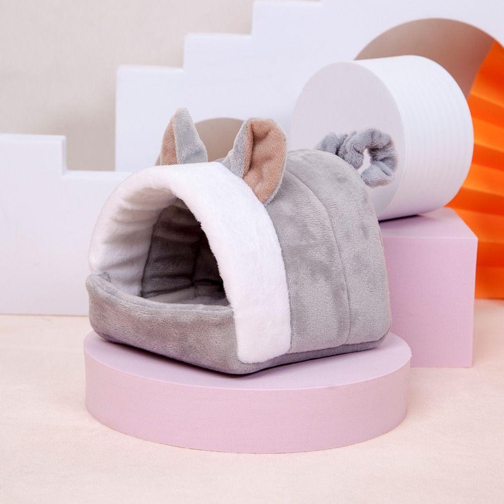 Hamster Warmes Baumwollnest Überwinterungskäfige Haustierbett Kleintiernester Hamsterhaus Haustierzubehör