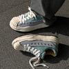 New niche design shell head heightened platform dissolving shoes sports and leisure shoes lace-up board shoes