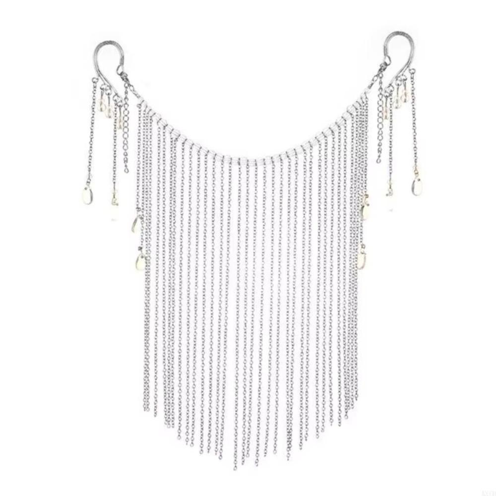 Hair Ornament Masquerade Mask Hanging Ear Tassel Face Curtain Fashion Tassel Veil Woman