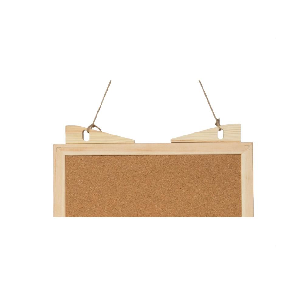 Desktop Cork Board Stand Rectangle Wood Frame Small Bulletin Board Vision Board