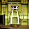 2600ml Glass Water Pitcher High Borosilicate Large Capacity Glass Cold Water Kettle Heat Resisttant with Lid Glass Tea Pot
