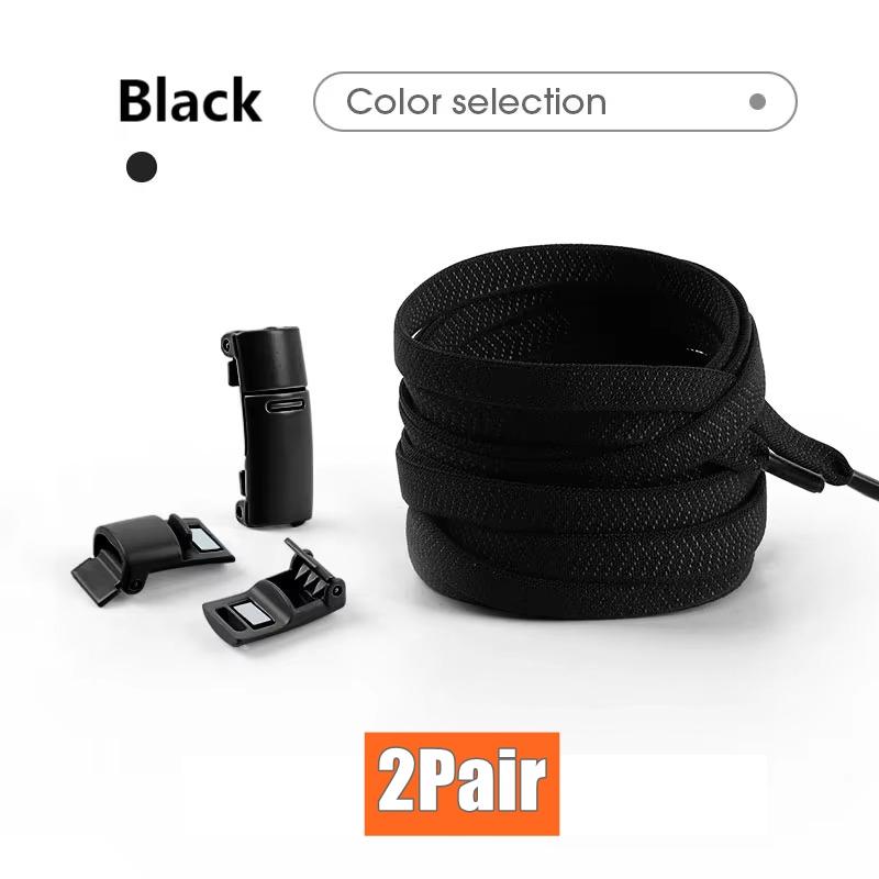 

2 пары магнитных шнурков без завязок эластичные шнурки кроссовки теннис унисекс шнурки без завязывания плоские шнурки аксессуары для обуви