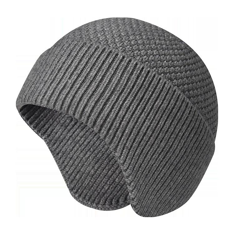 Thick Knit Wool Beanie: Winter Warm, Cold-Proof, Windproof, Ear Protection Hat for Men & Women