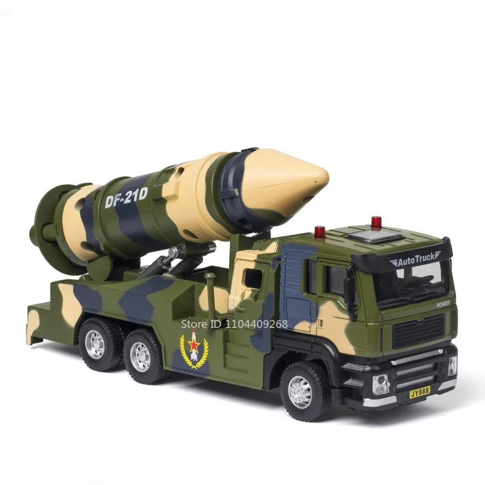 

1:50 DF-17 DF-21D Missile Launch Toy Model Car Diecast Metal Sound Light Simulation Military Miniature Models Collection Gifts