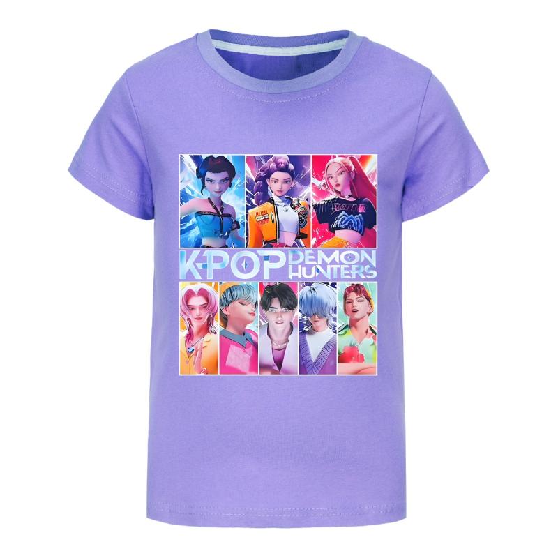 Children's Summer Cartoon Printed Short Sleeve Comfortable Versatile Top T-Shirts Kids Unisex